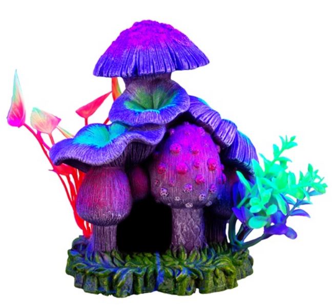 Marina iGlo Mushroom House with Plants - Large